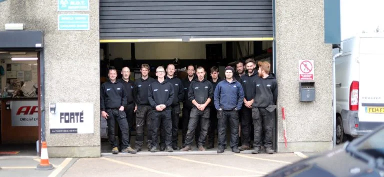 The team at Arywn's Garage