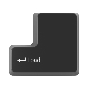 Keyboard enter key with load text