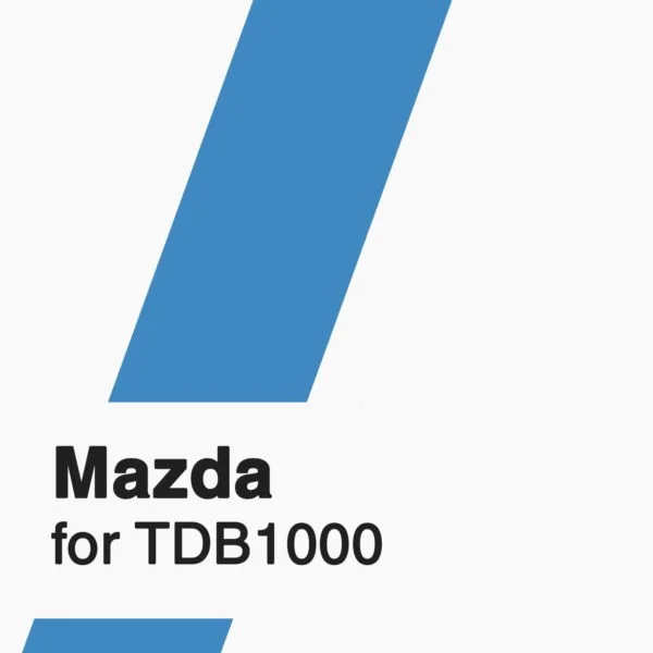 Mazda Software for TDB1000 tool
