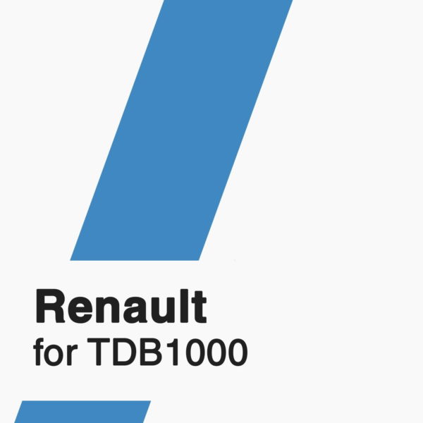 Renault Software for TDB1000 tool