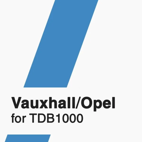 Vauxhall/Opel Software for TDB1000 tool