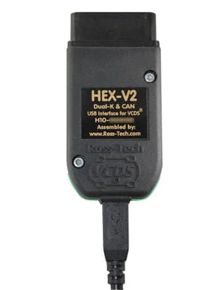 Ross-Tech VCDS HEX-V2 front view on white background