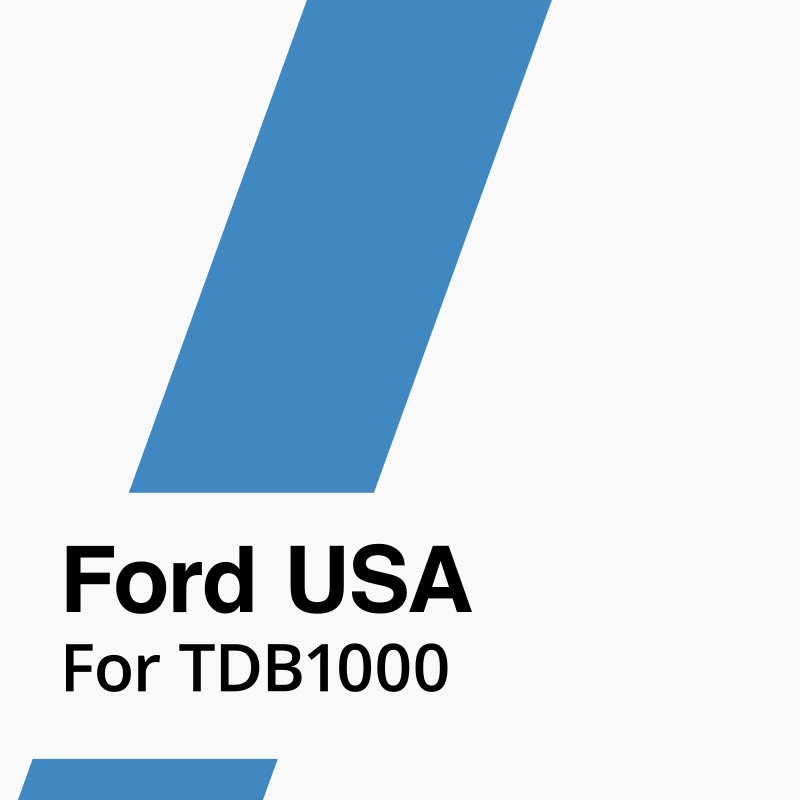 Ford USA Software for TDB1000