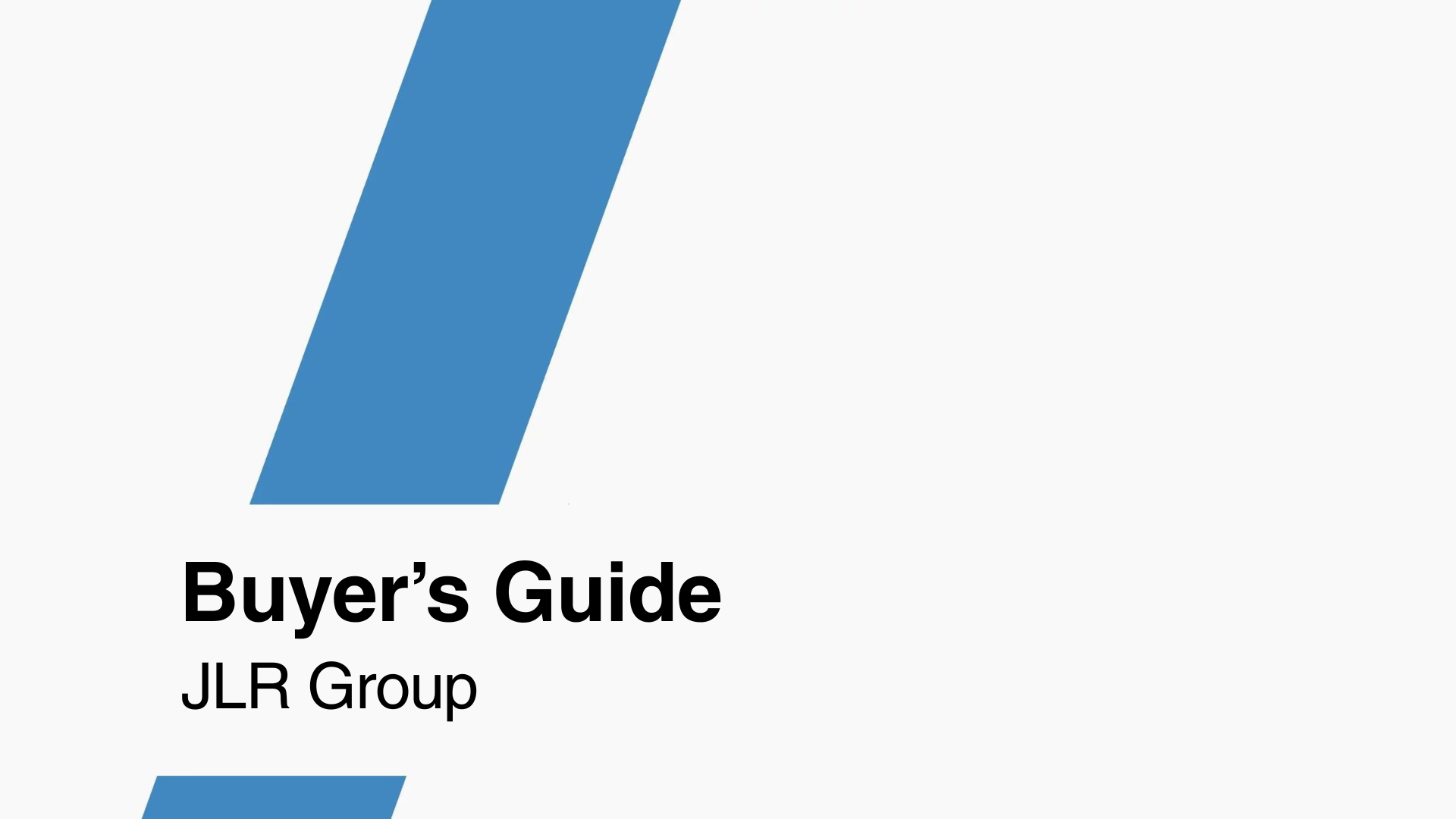 Buyer’s Guide JLR Group
